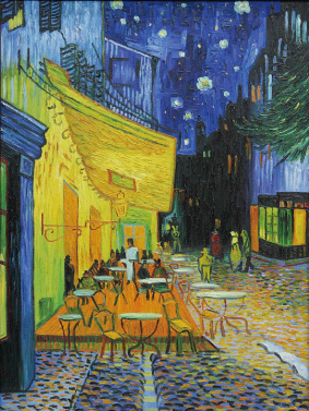 ̃JtFeX/The Cafe Terrace on the Place du Forum, Arles, at Night[xgiXPb`]