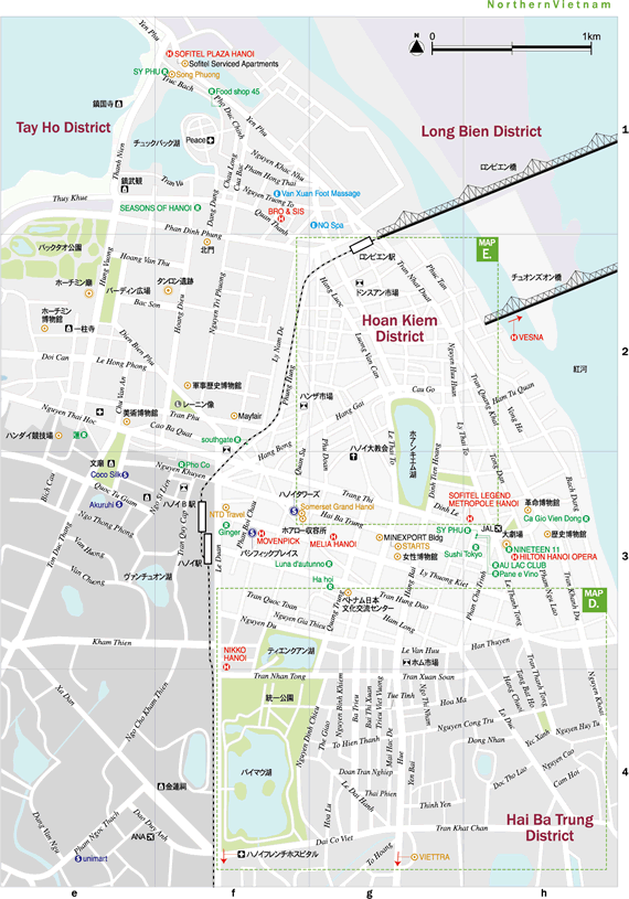 ハノイ市全体地図